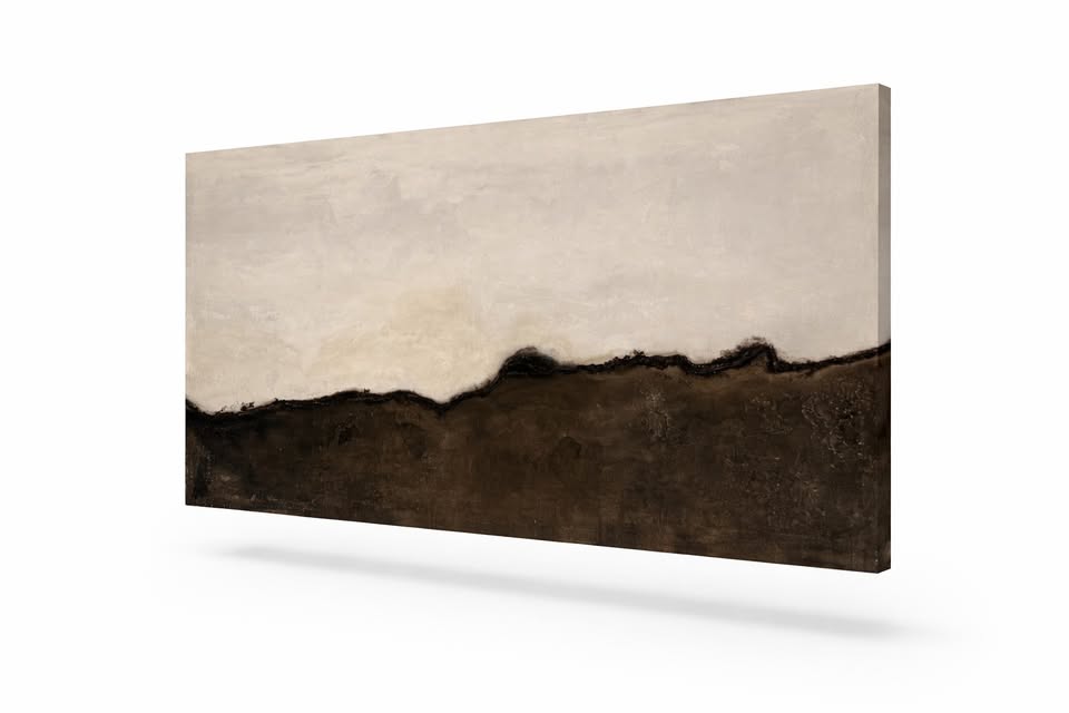Neutral Luxury Abstract — 48×96