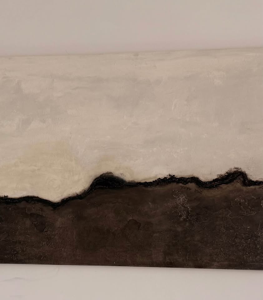 Neutral Luxury Abstract — 48×96