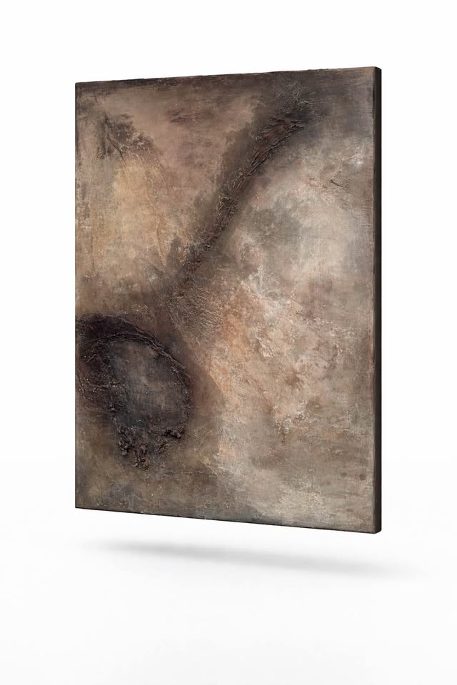 Textured Mixed Media Abstract — 30×40