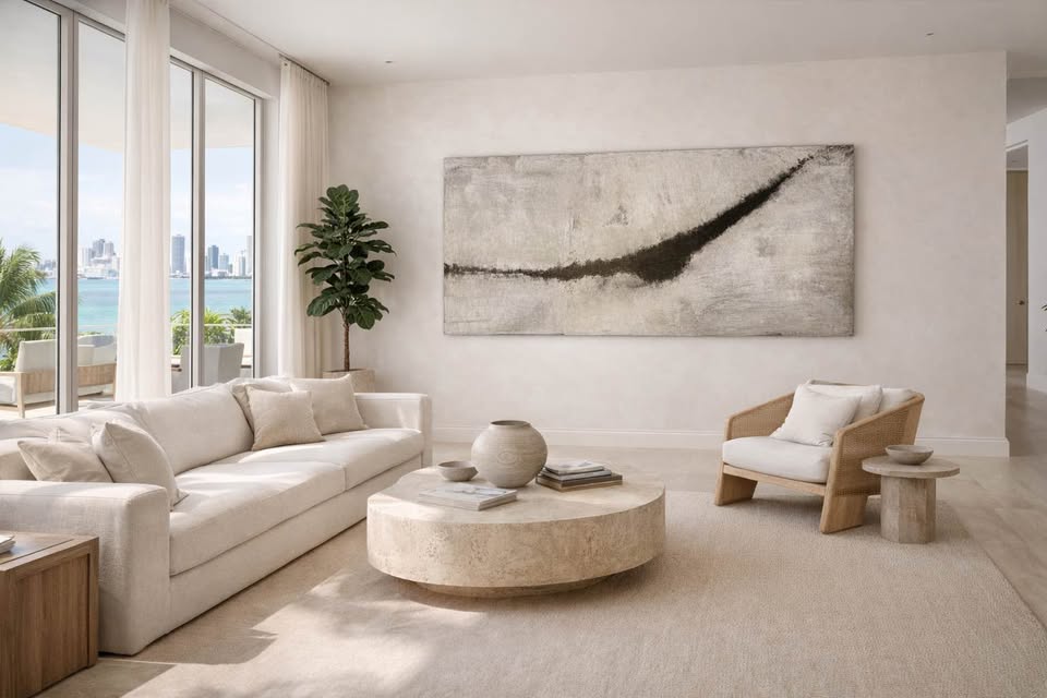 Wabi-Sabi Abstract — 40×80