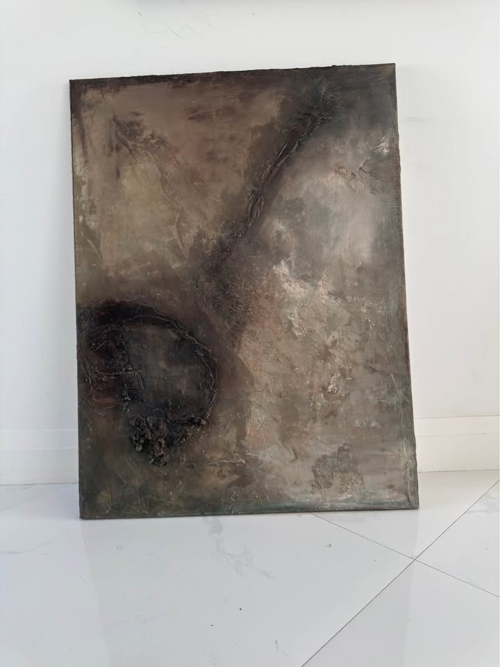 Textured Mixed Media Abstract — 30×40