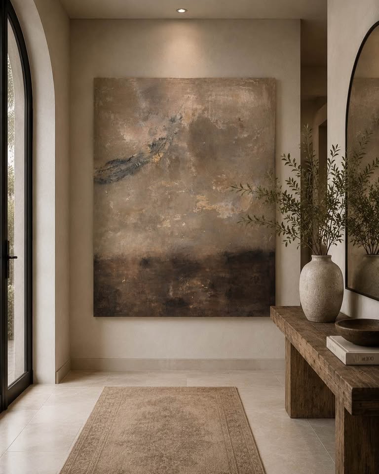 Neutral Earth Tones Abstract