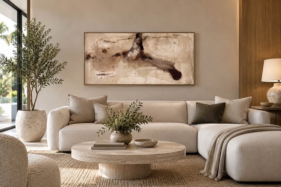 Neutral Abstract — 20×40