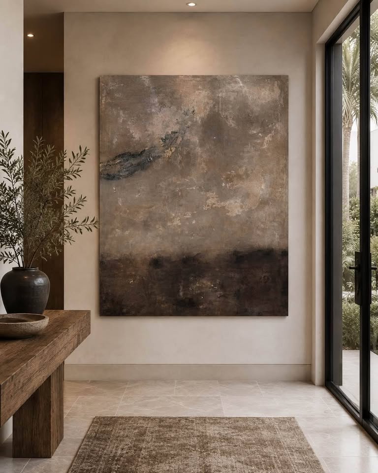 Neutral Earth Tones Abstract